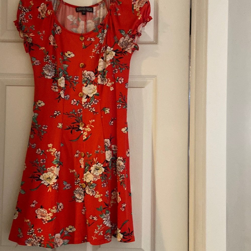 Girls soft floral dress